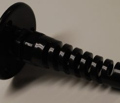 Plastic Thru-hull fitting w/ 3 Screws Through