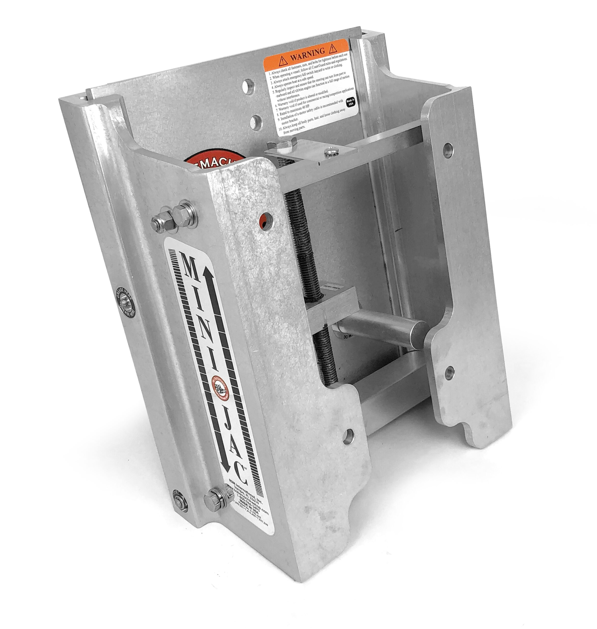Mini Versa Series Jack Plate (50HP Max) CLAMP ON NARROW : 6″