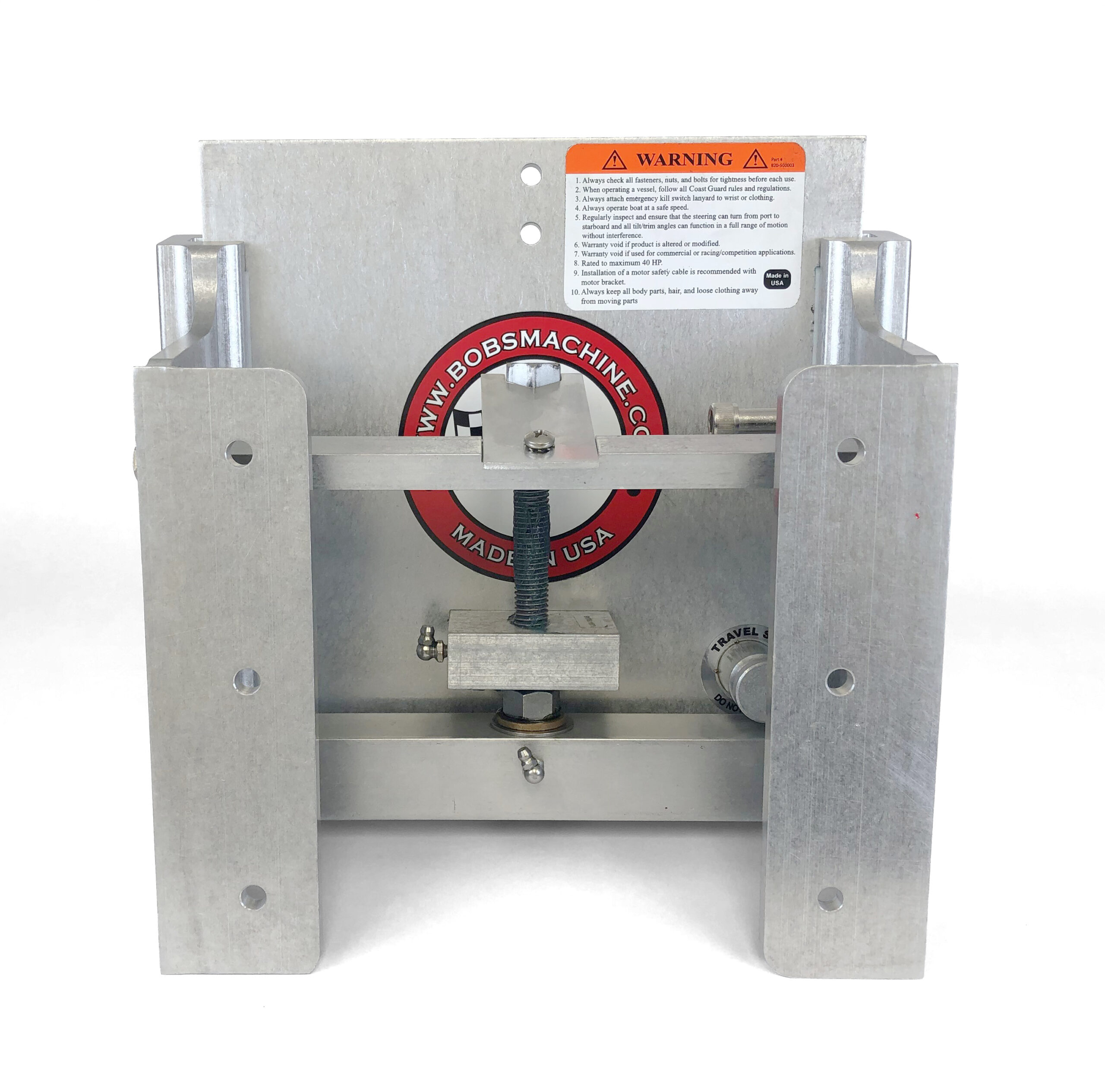 Mini Versa Series Jack Plate (40HP Max) CLAMP ON : 4″ Adjustable - Image 3