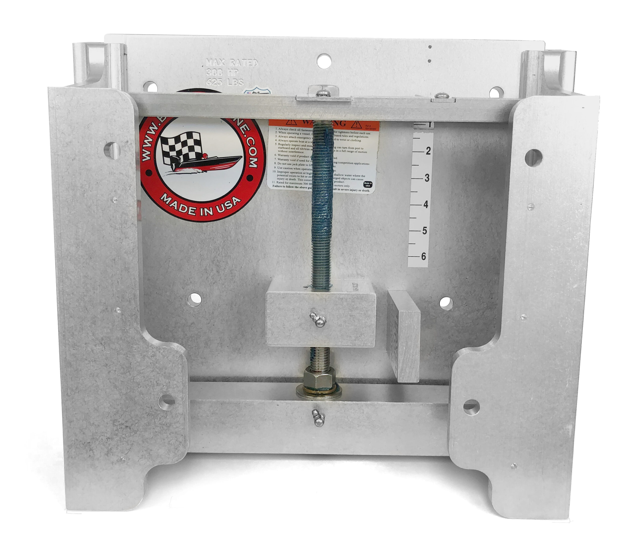6″ heavy duty Setback Versa Series Jack Plate (300 hp max) - Image 3