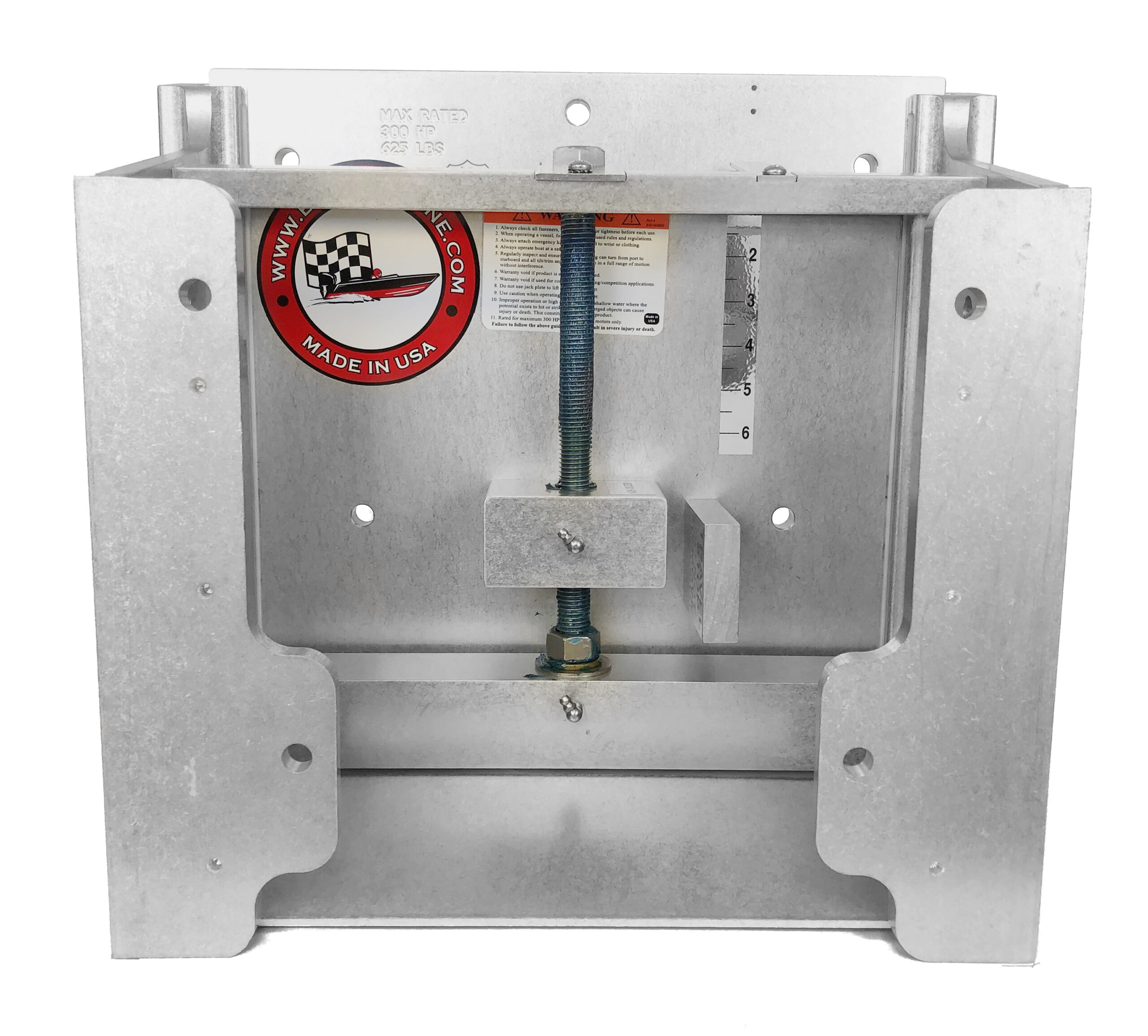 8″ heavy duty Setback Versa Series Jack Plate (300 hp max) - Image 3